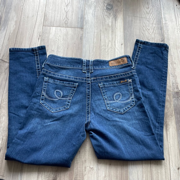 Seven7 Blue “Slim Straight” Jeans Classic Denim - Picture 6 of 10